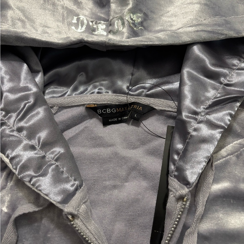 BCBGMaxAzria Silver Fabric with Black Label Size L - Picture 10 of 16